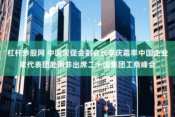 杠杆炒股网 中国贸促会副会长李庆霜率中国企业家代表团赴南非出席二十国集团工商峰会